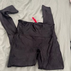 spanx leggings leather